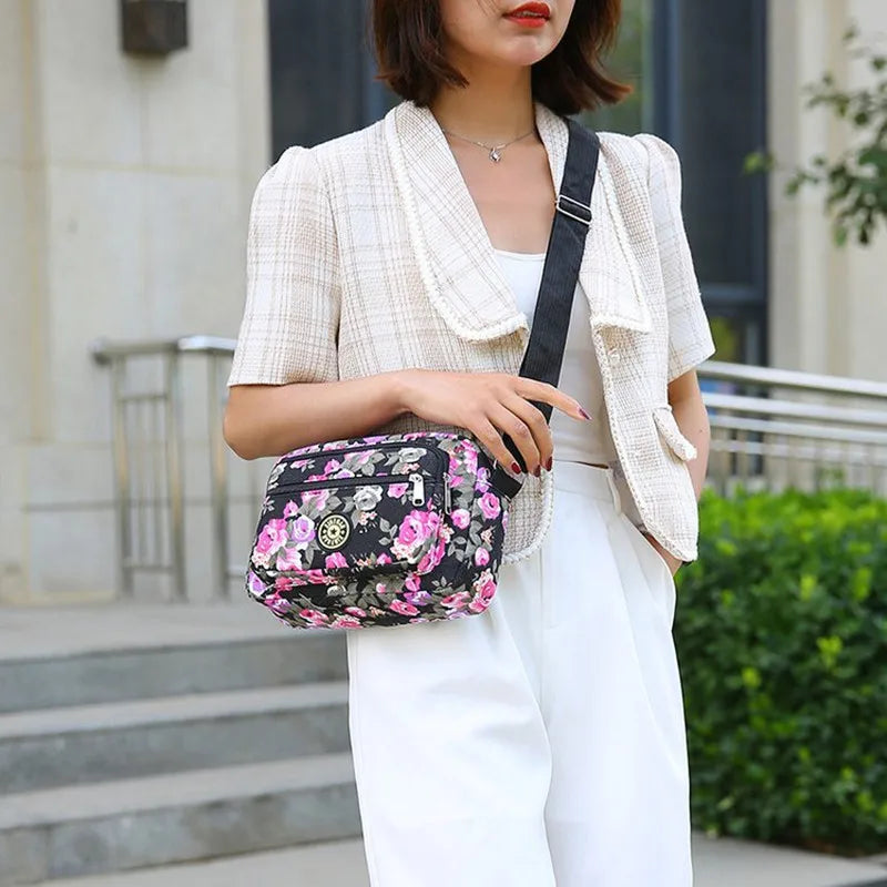 Summer Elderly Canvas Crossbody Bag Women's Bag