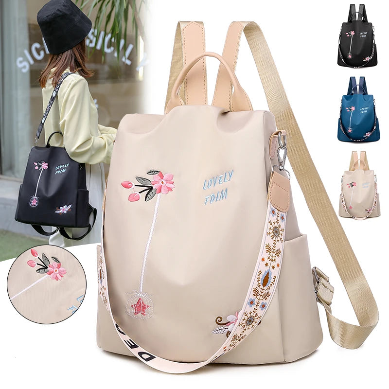 Waterproof Anti-theft School Backpack Women