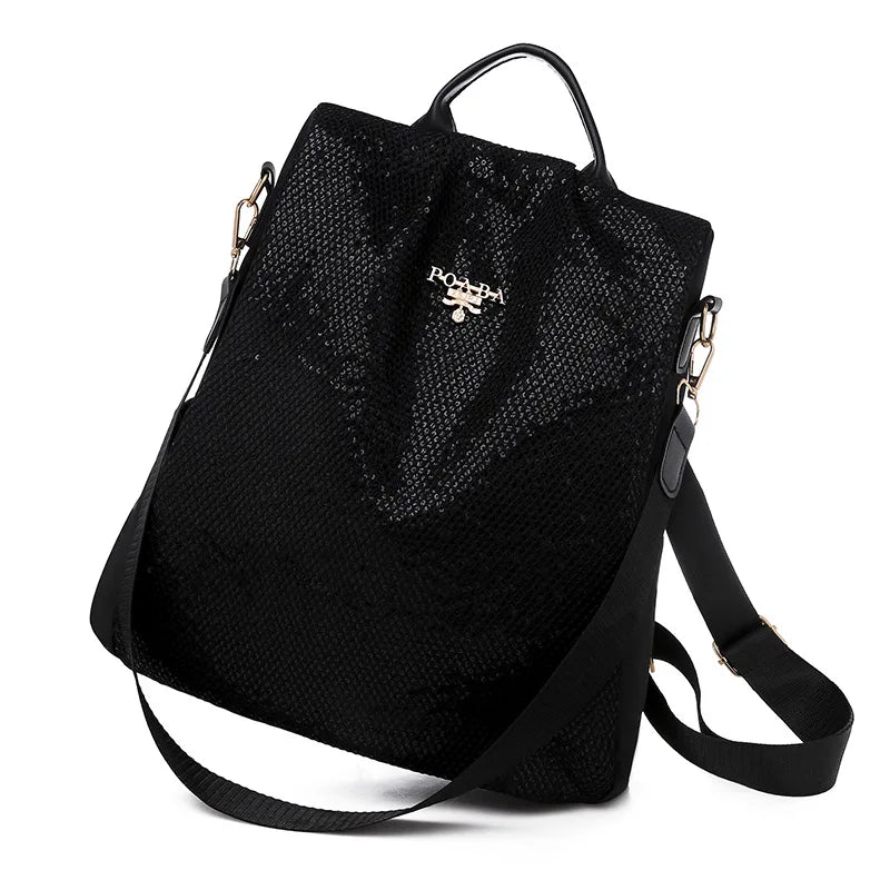 Waterproof Anti-theft Oxford Women Backpack Print School Bags