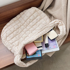Winter Eiderdown Crossbody Bags for Women Handbag Travel Shopper Totes
