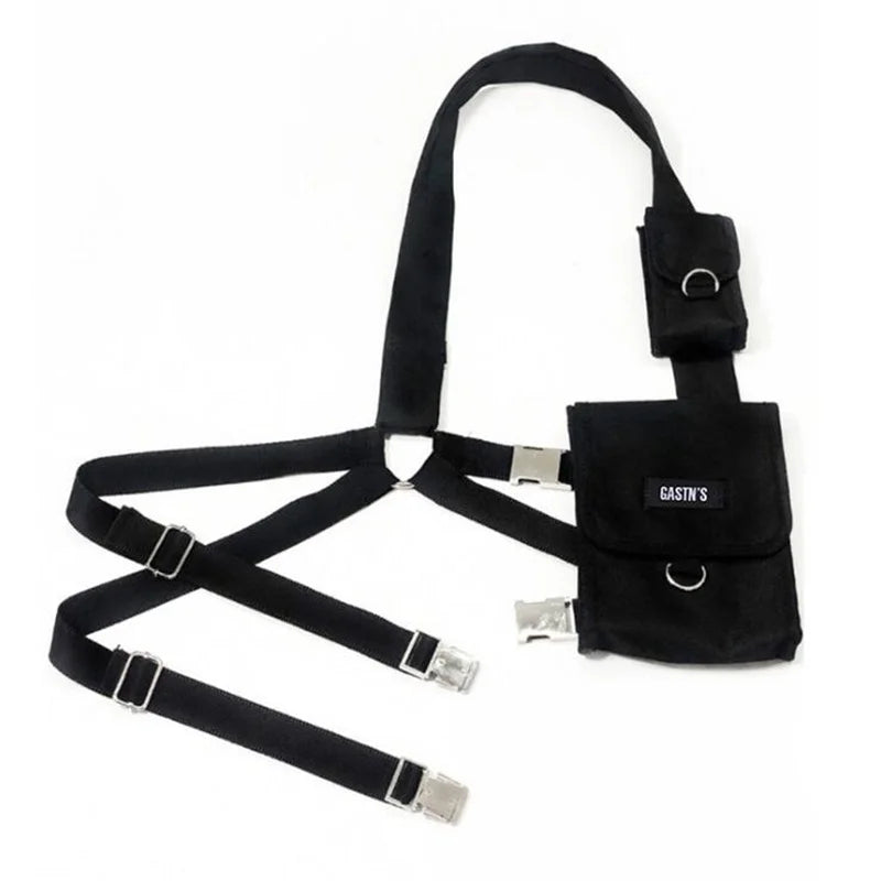 One Shoulder Bandage Waist Bag Hip Hop Tactical Crossbody Chest Bags