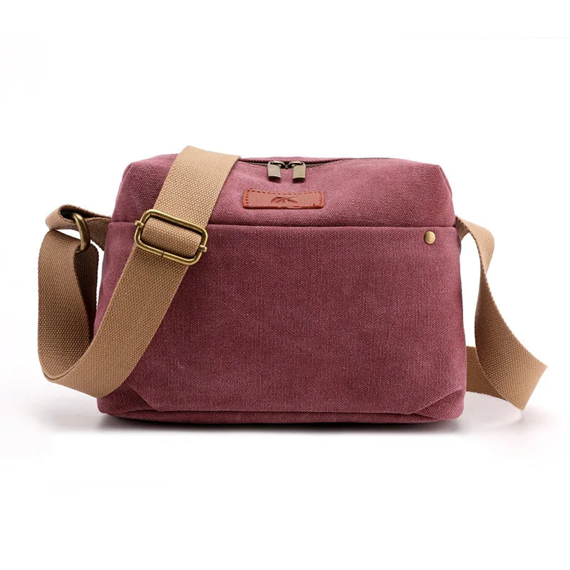 Waterproof Canvas Messenger Bag for Women