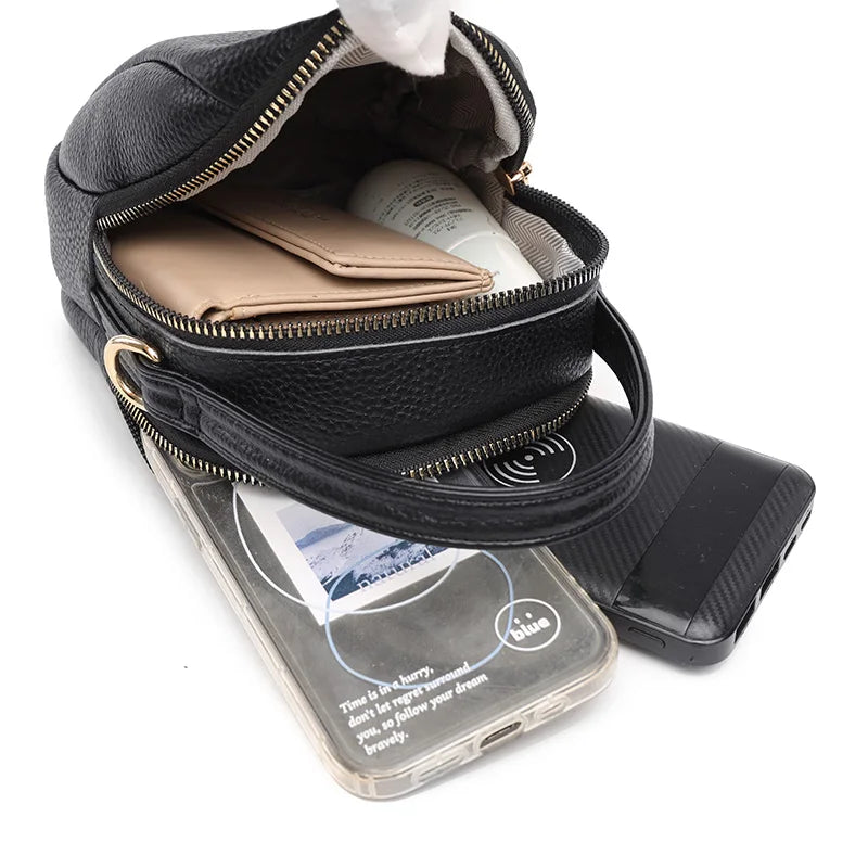 Women Small Crossbody Bags Leather Shoulder Messenger Bag Girls Ladies Phone Pur