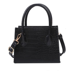 Mini Crossbody Bag Faux Leather Shoulder Classic Stone Pattern Purse