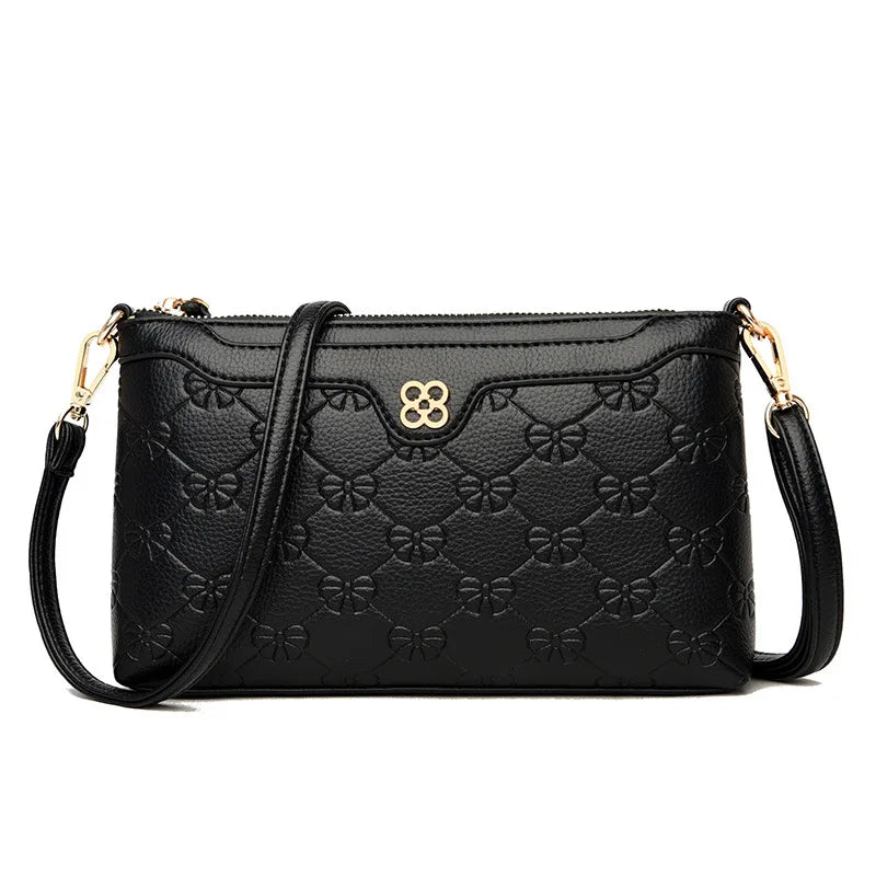 Women Small Satchel Shoulder Bag Flap Mini Clutch Phone Money Pack
