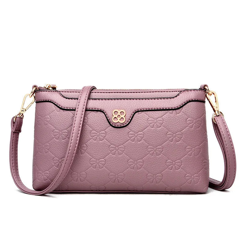 Women Small Satchel Shoulder Bag Flap Mini Clutch Phone Money Pack