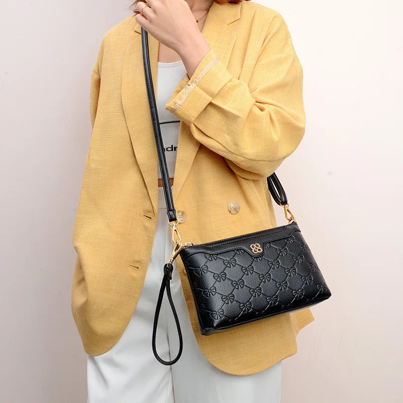 Women Small Satchel Shoulder Bag Flap Mini Clutch Phone Money Pack