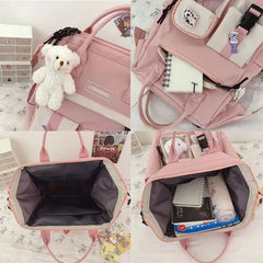 Waterproof Candy Colors Backpack for Teenage Girl Travel Rucksack KL1146