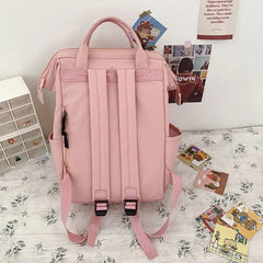 Waterproof Candy Colors Backpack for Teenage Girl Travel Rucksack KL1146