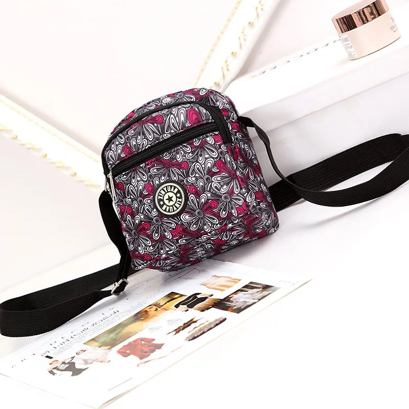 Women's Nylon Cross Small Shoulder Bag