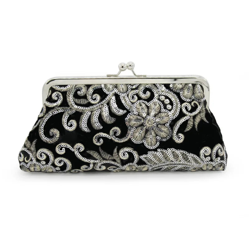 Chinese Vintage Style Party Cross Body Bag Evening Clutch Purse