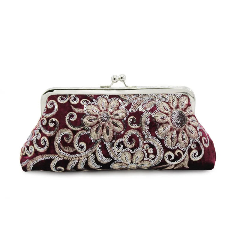 Chinese Vintage Style Party Cross Body Bag Evening Clutch Purse