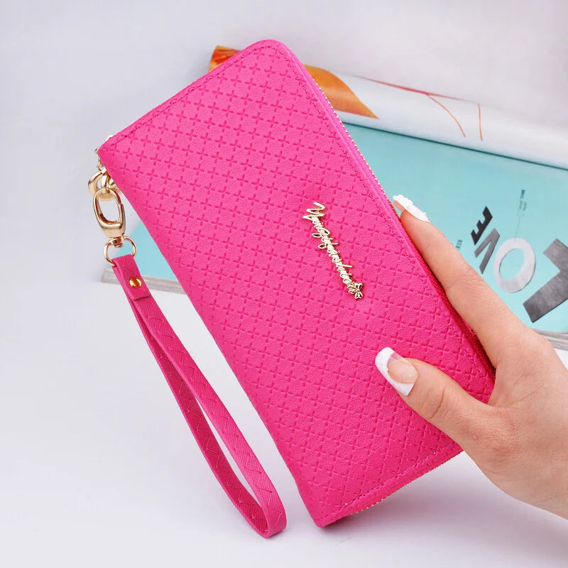 Leaf Print Long Women Purse Large Capacity Bag Women Wallet
