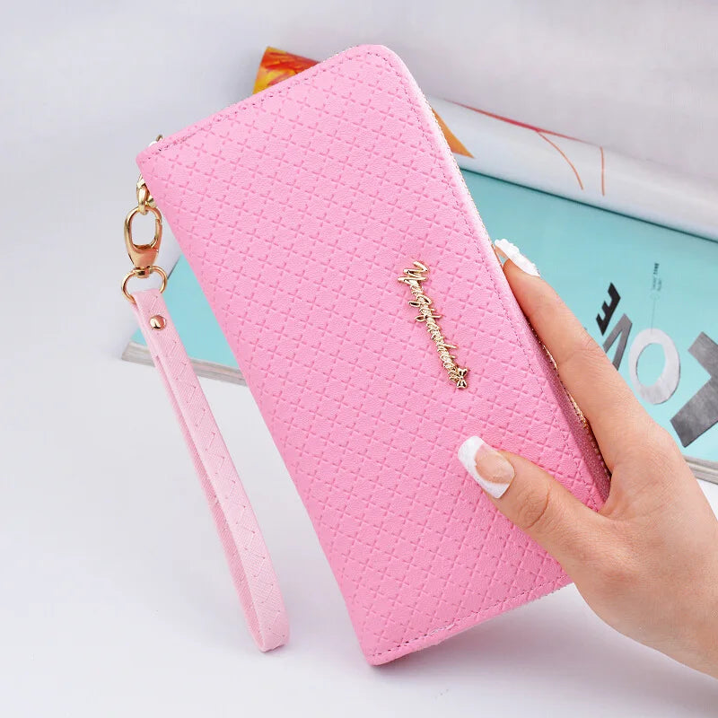 Leaf Print Long Women Purse Large Capacity Bag Women Wallet