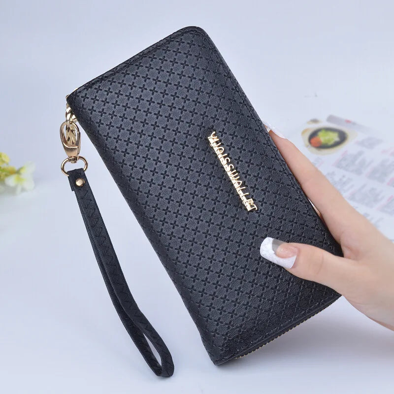 Leaf Print Long Women Purse Large Capacity Bag Women Wallet