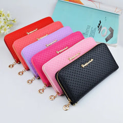 Leaf Print Long Women Purse Large Capacity Bag Women Wallet