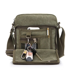 Canvas Diagonal Bag Men's Outdoor Shoulder Wallet