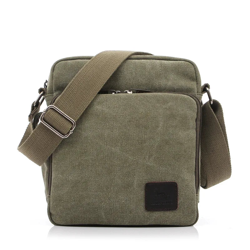 Canvas Diagonal Bag Men's Outdoor Shoulder Wallet