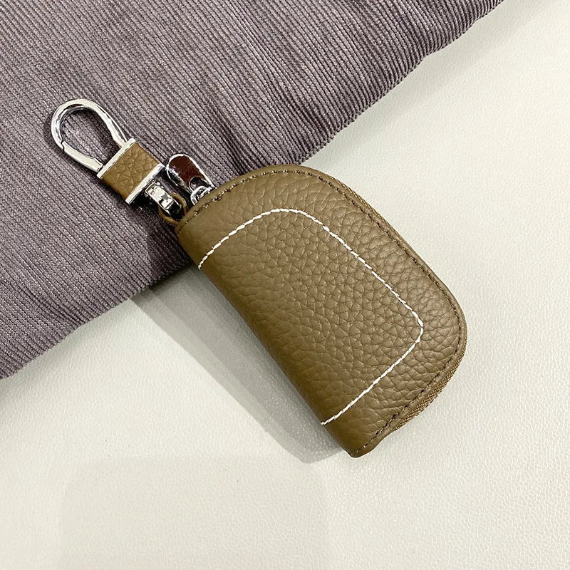 Leather Wallet with Key Pack, Men's & Women's Multi-functional Storage Bag