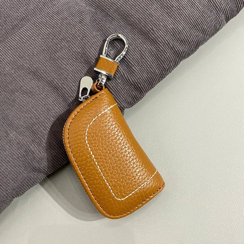 Leather Wallet with Key Pack, Men's & Women's Multi-functional Storage Bag