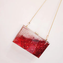 Transparent Liquid Bag Female Mini Clutch Bag