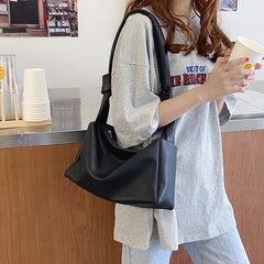 Soft Leather Pillow Bag with Knot Detail