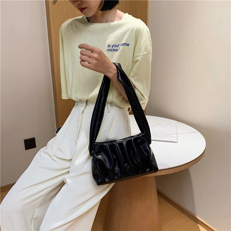 Niche Fold Bag Commuter Underarm Bag Soft Side