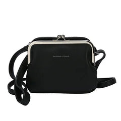 Retro Double-Layer Clip Bag Shoulder Messenger Bag
