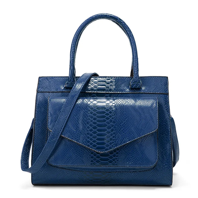 Snakeskin Portable Bag Women's Shoulder Handbag
