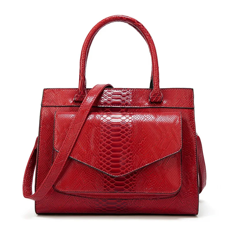 Snakeskin Portable Bag Women's Shoulder Handbag