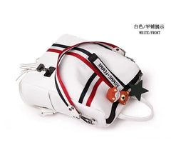 Large Capacity Ladies Backpack European American Ribbon Backpack