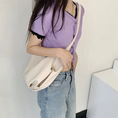 Large-Capacity Dumpling Bag Shoulder Messenger Bag
