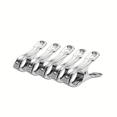 5pcs XL Stainless Steel Clothes Pegs Windproof Quilt Drying Racks Clip Rin