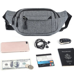 Men Women Waist Bag Hip Bum Bag Pack Phone Waist Packs Mobile Phone Pouch