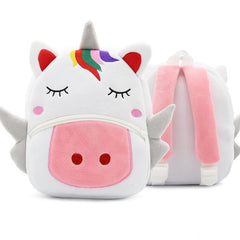 3D Cartoon Plush Kids Backpacks Kindergarten Schoolbag Animal School Bags Girls