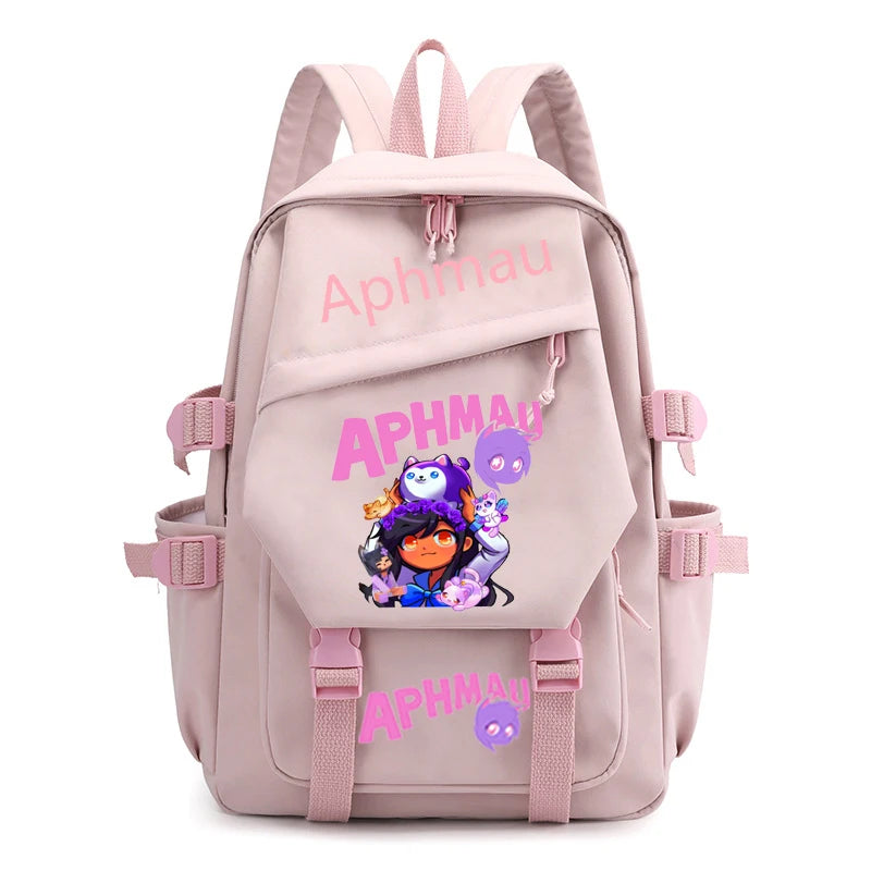 Aphmau Girls Backpack, Student Shoulder Bag