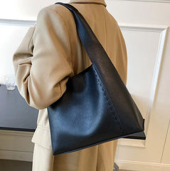 Autumn Winter Women's Bags Texture Large-Capacity Shoulder Tote Bag