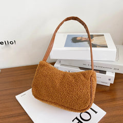 Square Woolen Tote Bag for Women