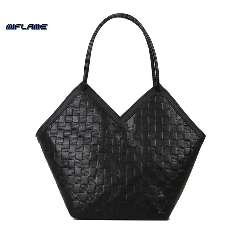 Autumn/Winter Caulus Lattice Tote Bag Women's Shoulder Bag
