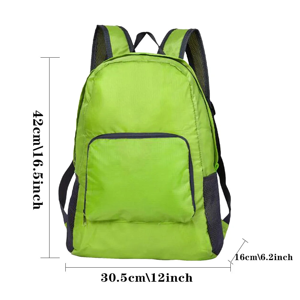 Flamingo Print Foldable Backpack for Men Women Lightweight Daypack