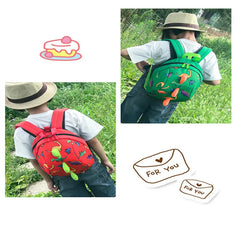 Children Dinosaur Print Backpack Kids Kindergarten SchoolBag