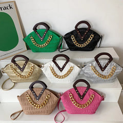 Thick Chain Cloud Bags Crossbody Handbag Shoulder Big Totes
