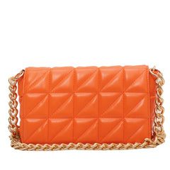 Leather Shoulder Bag Rhombus Chain Purse Women Crossbody Phone Bag