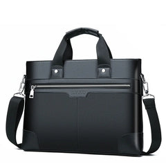 Men's PU Leather Briefcase Shoulder Bag Laptop Handbag Messenger Tote