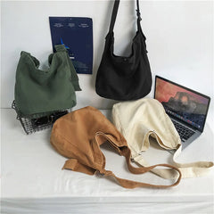 Canvas Shoulder Bags Unisex Crossbody Bags Casual Messenger Bags