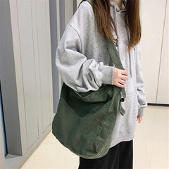 Canvas Shoulder Bags Unisex Crossbody Bags Casual Messenger Bags