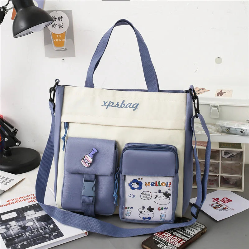 Canvas Women Handbag Shoulder Bags Large Capacity Tote Shopping