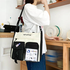 Canvas Women Handbag Shoulder Bags Large Capacity Tote Shopping