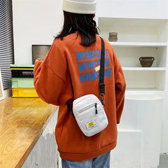 Canvas Crossbody Bag Small Handbag Zipper Purse