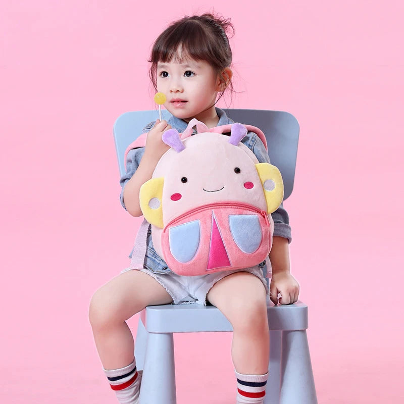 Kids Plush Backpacks Mini Kindergarten Schoolbag Animal Backpack